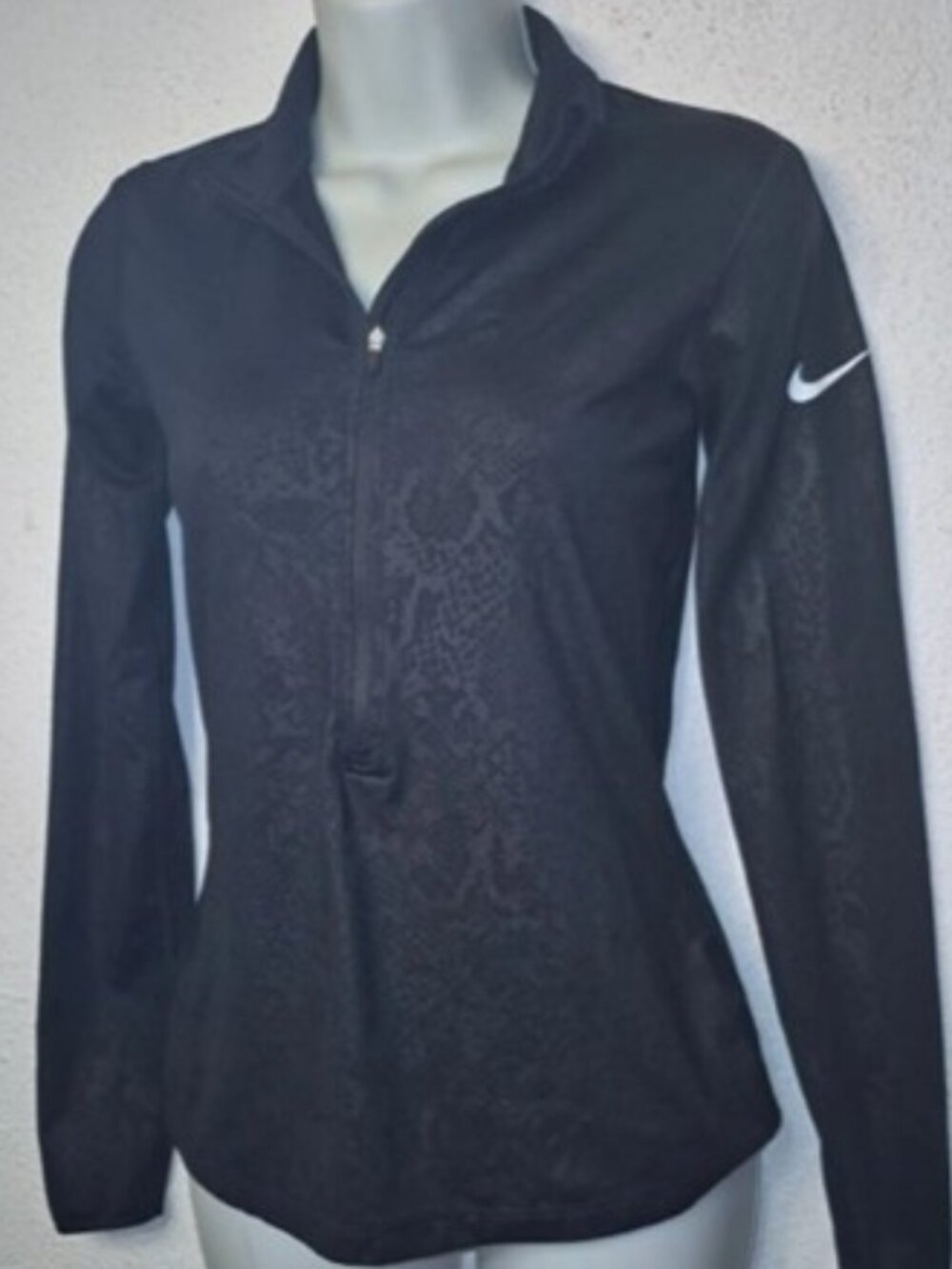 Nike Pro Dri-Fit Full Zip Warm Up Track Jacket Black Women's Size XL